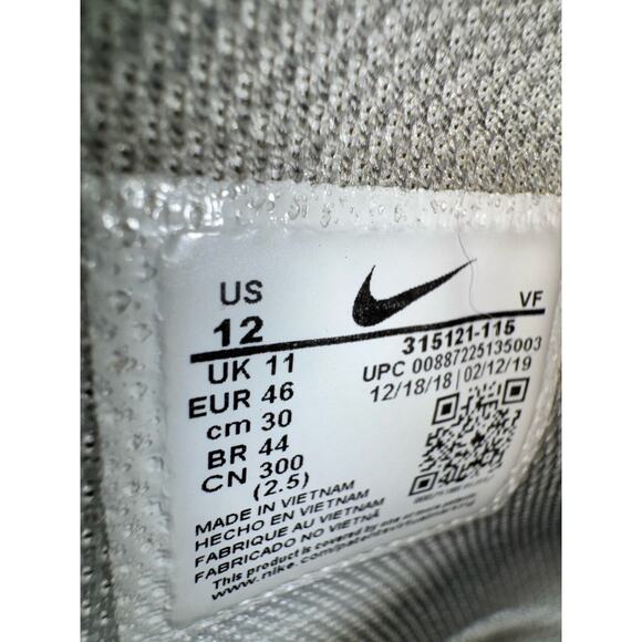 Nike AF1 Mid High Tops White Size 12 - Picture 7 of 9